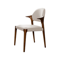 Fauteuil en bois massif de style italien moderne et simple, fauteuil design pour bureau à domicile