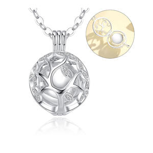 Colgante de aluminio con urna de cremación, joyería de cremación, flor hueca para conmemorar a los familiares muertos para el funeral - Product Image 1