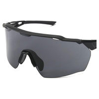 Factory Direct Vented Semi Rimless Wraparound Shield Sports Sunglasses for Motorcycle Riding Driving Outdoor Hiking Fishing Golf
