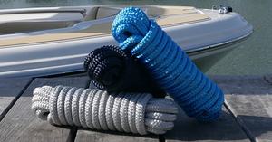 <span class=keywords><strong>Corde</strong></span> de quai en nylon tressé double pour bateau d'amarrage Logo personnalisé Noir, Bleu, Blanc perle, Gris marin - Product Image 2