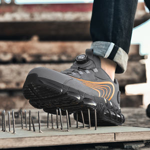 Dernier modèle <span class=keywords><strong>de</strong></span> chaussures <span class=keywords><strong>de</strong></span> sécurité pour la construction industrielle l'hiver composite imperméable à l'eau <span class=keywords><strong>semelle</strong></span> en caoutchouc paresseux bouton <span class=keywords><strong>de</strong></span> laçage libre rotatif en toile - Product Image 2