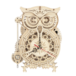 CPC certifié Robotime bricolage mécanique hibou horloge modèle Kits 3d en bois <span class=keywords><strong>Puzzle</strong></span> USA livraison directe - Product Image 1
