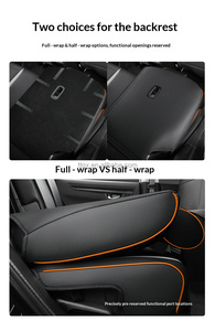 Fundas de Asiento de Coche Personalizadas de Cuero Negro para Honda <span class=keywords><strong>CRV</strong></span> <span class=keywords><strong>2023</strong></span>, Superficie Perforada, Estética Minimalista y Confortable, Juego Completo - Product Image 6