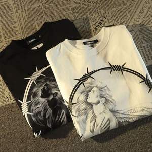 Camiseta Oversize Estampada para Hombre <span class=keywords><strong>de</strong></span> <span class=keywords><strong>Marca</strong></span> <span class=keywords><strong>de</strong></span> Diseñador Moda <span class=keywords><strong>de</strong></span> Verano Alta Calidad 100% Algodón Estilo Casual Deportivo en Tendencia - Product Image 4