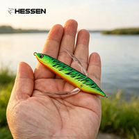 Leurre Hessen 6,5g 80mm en forme de libellule pour la pêche en bateau en mer de bar, brochet, marlin – Leurre de surface Whopper Plopper