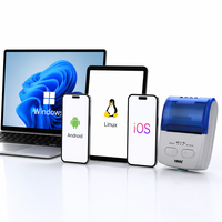 Imprimante de reçus/tickets mobiles sans fil haute vitesse 90 mm/s, 203 dpi, 58 mm, pour supermarchés, magasins de détail, comptoirs, stock, certifiée CE