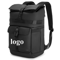 Sac à dos pour ordinateur portable 15 pouces pour homme, personnalisable avec logo, résistant à l'eau, idéal pour le travail, les trajets quotidiens et les voyages de loisirs