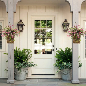 Panier <span class=keywords><strong>de</strong></span> fleurs <span class=keywords><strong>en</strong></span> <span class=keywords><strong>osier</strong></span> suspendu, ornement décoratif <span class=keywords><strong>de</strong></span> Noël, <span class=keywords><strong>couronne</strong></span> <span class=keywords><strong>de</strong></span> fleurs faite à la main, décoration <span class=keywords><strong>de</strong></span> panier - Product Image 5