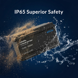 แบตเตอรี่ Lifepo4 12V 100Ah 1280wh ชุดแบตเตอรี่ลิเธียมไอออน 12.8V สำหรับระบบกักเก็บพลังงานแสงอาทิตย์ภายในบ้านและระบบพลังงานทางทะเล - Product Image 2