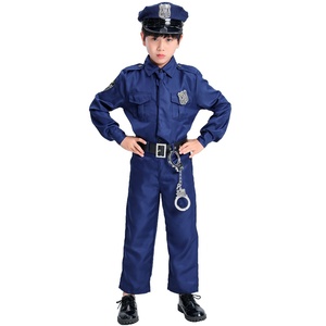 Costume d'agent de police pour enfants, <span class=keywords><strong>tenue</strong></span> de policier pour enfants pour Halloween, déguisement de jeu de rôle (sans menottes) - Product Image 6