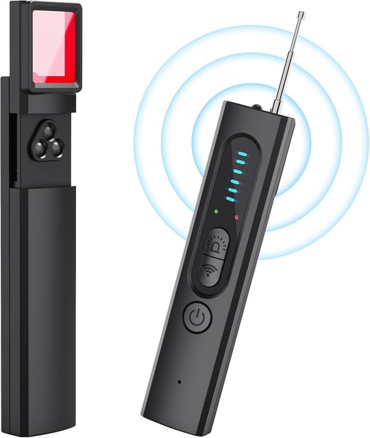 Hidden Camera Detectors Spy Camera Detector 5 Levels Sensitivity 4 Modes Hidden Device Finder for Hotels Car Office Home Travel