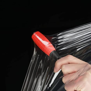 <span class=keywords><strong>Pellicola</strong></span> di <span class=keywords><strong>pellicola</strong></span> di plastica industriale resistente al nero 18 pollici * 80Gauge * 1500ft per lo spostamento, rotolo di <span class=keywords><strong>pellicola</strong></span> termoretraibile - Product Image 4