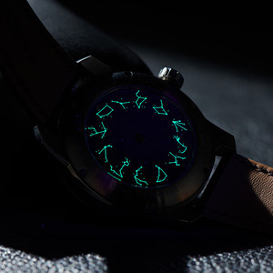 OEM yeux <span class=keywords><strong>Gemini</strong></span> étoile roue forte lumineuse créative mécanique montre pour hommes traitement conception de montre personnalisée - Product Image 3