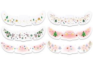 Noël enfants dessin animé papier temporaire visage <span class=keywords><strong>tatouage</strong></span> autocollant résistant à l'eau écologique conception à la mode - Product Image 2