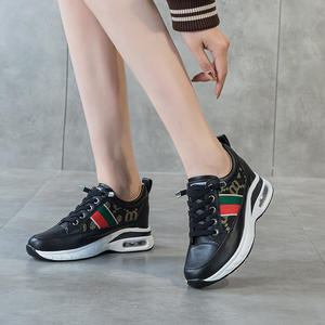 Zapatos Deportivos Casuales de Primavera para Mujer, Zapatos de Moda para Caminar y Hacer Cricket, con Amortiguación, de Piel Vacuna, Ligeros - Product Image 5