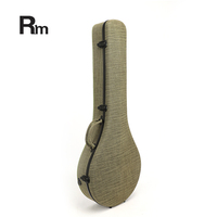 STD-R66 Rm boîte en bois de musique arc-en-ciel avec tissu petit instrument de musique à quatre cordes sac de banjo