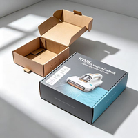Boîte d'emballage rigide biodégradable personnalisée pour appareils électroménagers, avec pelliculage mat, impression couleur, en carton ondulé kraft, pour l'électronique