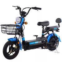 Vélo électrique adulte nouveau design à prix d'usine chinois, moyeu arrière en acier, fonctionnalités numériques, batterie au plomb 500W, autonomie 60km