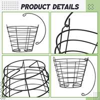 Cesta de alambre para pelotas de golf, cubo de práctica, soporte metálico de almacenamiento, portador para campo de golf con asa plegable, portátil, OEM personalizado
