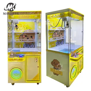 Kapalı eğlence gıda bebek sikke işletilen Arcade oyuncak Mini pençe makinesi hediye makinesi