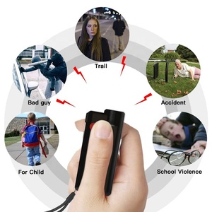 Linterna de emergencia para defensa de seguridad, linterna de defensa Personal de 120dB, con alarma de autodefensa, linterna de emergencia antigolpes