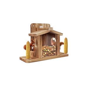 Alimentador De Esquilo Para Fora De Madeira Durável Plataforma De Alimentador De Esquilo Engraçado Casas De Esquilo Mesa De Piquenique - Product Image 2