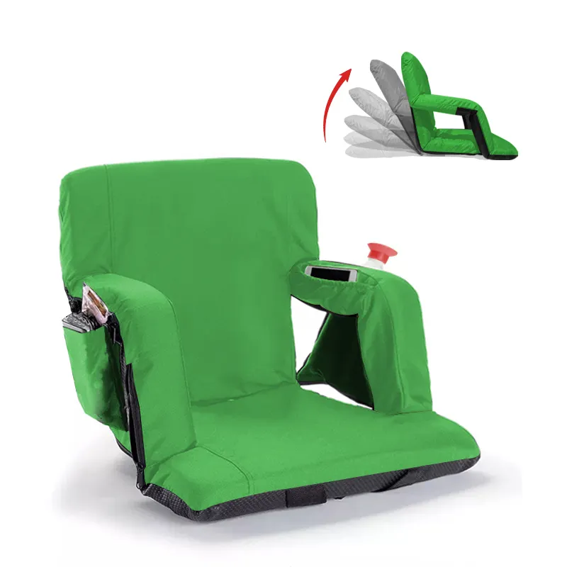 Wholesale Portable Adjustable Backrest Soft Padded Sports Football Folding Massage Stadium Seats for Bleachers