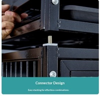 Cages en métal thermolaqué pour animaux de compagnie - Durables, pliables, écologiques, avec roulettes, gain de place