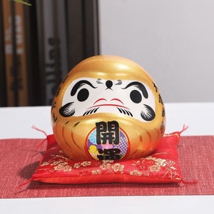 ของขวัญเปิดร้าน ESTICK ร้านอาหารซูชิ ของตกแต่งธุรกิจสร้างสรรค์ กระปุกออมสินเซรามิก สไตล์ญี่ปุ่น ลายดารุมะ ร้านค้า - Product Image 1