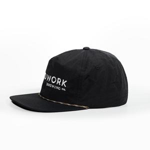 Casquettes Snapback à 5 panneaux à visière plate avec cordon, broderie OEM, sport, golf, avec logo personnalisé en nylon, Gorras - Product Image 2