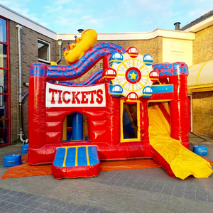 Commercial Grade Kids Party Bouncer Jumping House Combo Springkussens <b>Inflatable</b> Ticket Bouncy Castle Slide PVC Material 500KG - Product Image 1
