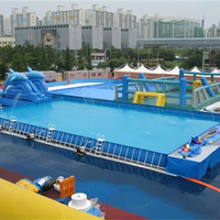 Einfache Einrichtung Aufblasbarer Pool für Erwachsene und Kinder Edelstahl und PVC mit Reparatur satz zum Verkauf