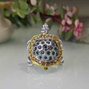 Anello a forma di tartaruga, accessori di moda dal design naturale per l'uso quotidiano - Product Image 4
