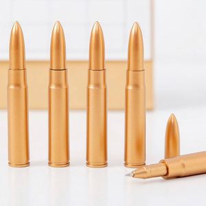 Promotional Creative Unique Retro Bullet Shape Metal Ballpoint <b>Pen</b> With Manufactures Customized Logo for School Student Gift - Product Image 1