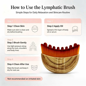 Brosse sèche pour le visage, masseur de contour facial, sculpteur de la mâchoire, poils doux, forme croissant, brosse de drainage lymphatique pour le visage - Product Image 2