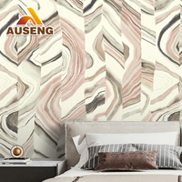 Papier Peint Mural Personnalisé Auseng 3D pour Salon Chambre d'Hôtel Décoration Murale Impression Naturelle Art Déco