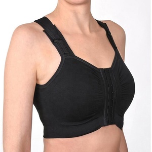 Áo ngực phẫu thuật bán buôn OEM, không đường may, không gọng, đóng khuy trước, độ nén nhẹ dành cho phụ nữ sau phẫu thuật cắt bỏ vú - Product Image 4