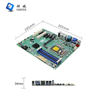 Placa Base Industrial Integrada Intel Q570 LGA1200 PCIe3.0 X16 X4 X1 2 PCI DDR4 SATA Win10 11 Linux ATX para Automatización