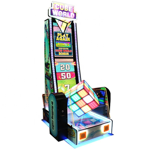 เครื่องเล่นเกมสวนสนุกในร่มแบบเล่นคนเดียวพร้อมระบบแลกตั๋ว รุ่น Magic Cube World Rolling Game Machine มีขาย - Product Image 3