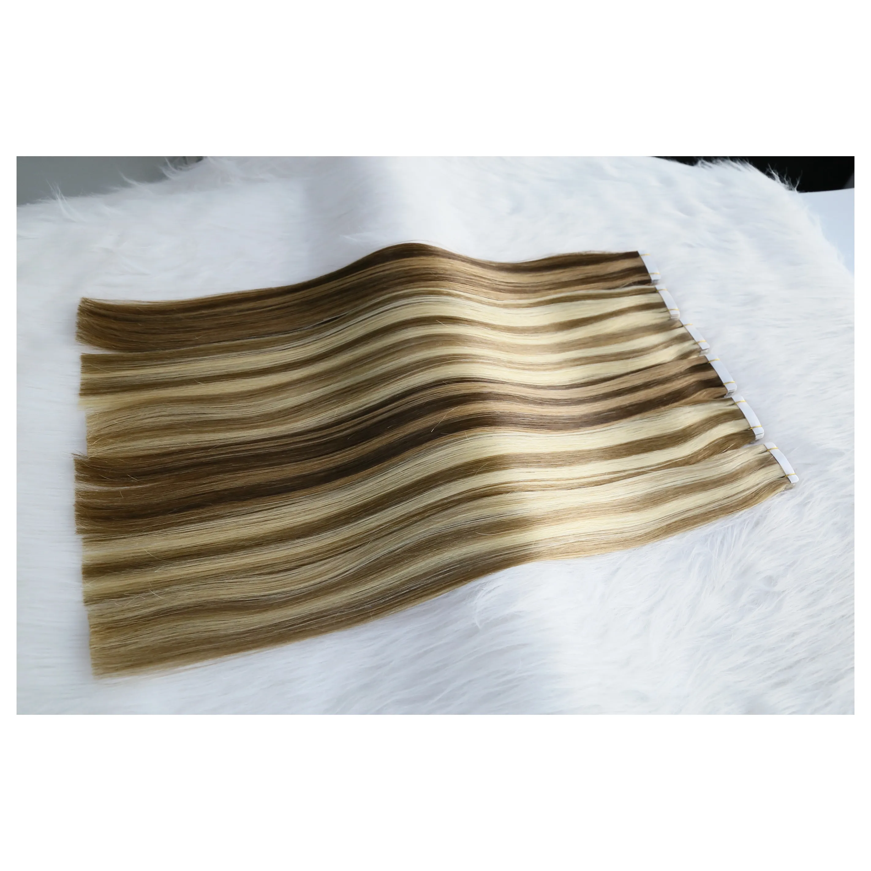 Factory Sale New Products Invisible Seamless Adhesive Best Sell Natural Human Hair Extensions