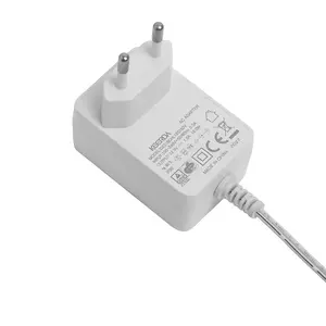 Adaptador de enchufe de la UE, CA 100-240V a CC 18W 1000ma 2000Ma 3000Ma 5V 7V 10 15V 20V, fuente de alimentación para CCTV