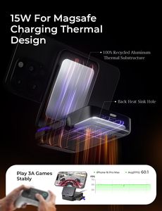 Cargador Inalámbrico Magnético Plegable LISEN Qi2 de 15W, Base de Carga Rápida Portátil para Viajes, para <span class=keywords><strong>iPhone</strong></span> 17 <span class=keywords><strong>Pro</strong></span> - Product Image 2