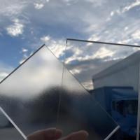 Plaque en polycarbonate transparente solide, protégée contre les UV, pour serre et couverture de toit