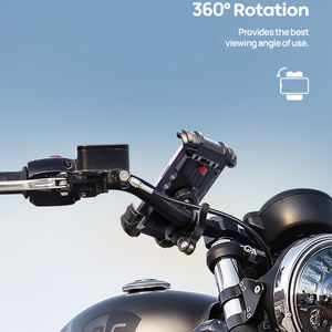 Support de téléphone pour vélo Lamicall BM02 avec logo personnalisé, installation rapide, verrouillage à une touche, support mobile pour vélo, support de guidon rotatif, GPS - Product Image 3