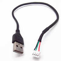 Cable USB Macho PH2.0 Xh2.54 Zh Sh10 4P con Terminal Dupont, Revestimiento de PVC, USB Tipo-A, Transferencia de Datos Táctil, Cobre Puro