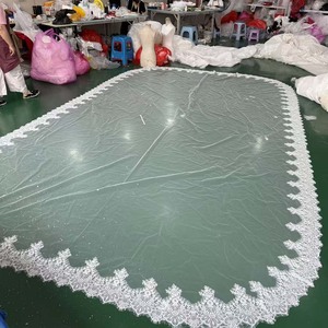 Hz016 ชุดแต่งงานทรงเมอร์เมดทรัมเป็ตผ้าทูลล์สีขาวสไตล์โรแมนติกสมัยใหม่ประดับลูกไม้แขนปกติพร้อมลายปักแบบบาโรก - Product Image 2