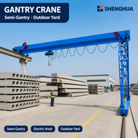 Grue semi-portique monopoutre monopont type BMH de 10, 15, 20 et 30 tonnes pour usage extérieur, personnalisée pour le transport ferroviaire