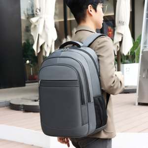 Mochila para portátil resistente al agua con logotipo Oxford grande y ligera, multifuncional para viajes, escuela, cierre de cremallera, poliéster personalizado - Product Image 4