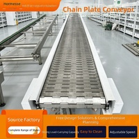 304 Edelstahl-Kettenplatten-Elevator mit Einstellbarer Geschwindigkeit, Geneigter Hebe-Förderer, Hochlast-Kettenförderer für Lebensmittel