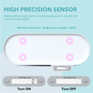 Benutzer definierte 20kg 30kg Smart BT Connected Phone Wifi Digital waage Elektrische Baby Katze Hund Haustier Waage - Product Image 3